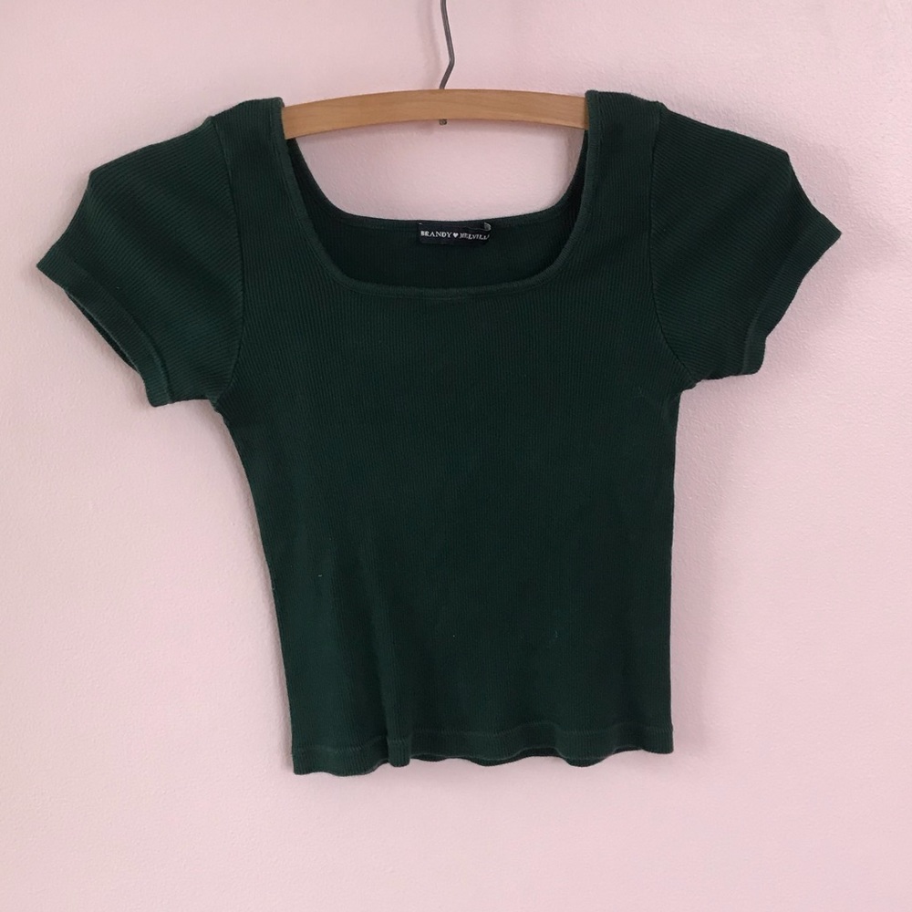Cute Green Crop Top Brandy Melville